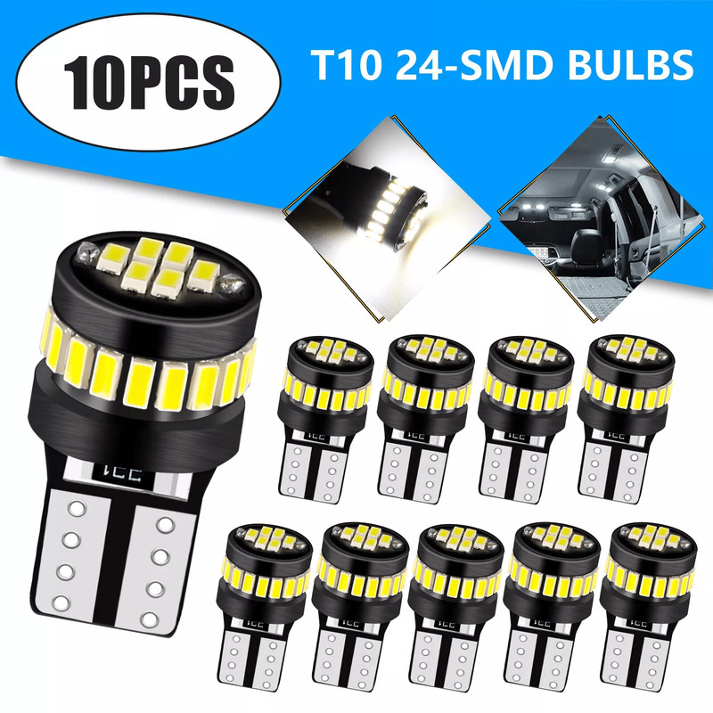 LED Interior Map Dome Lights Super White License Plate Light Bulbs For Car No Delay Long Lifespan A 0