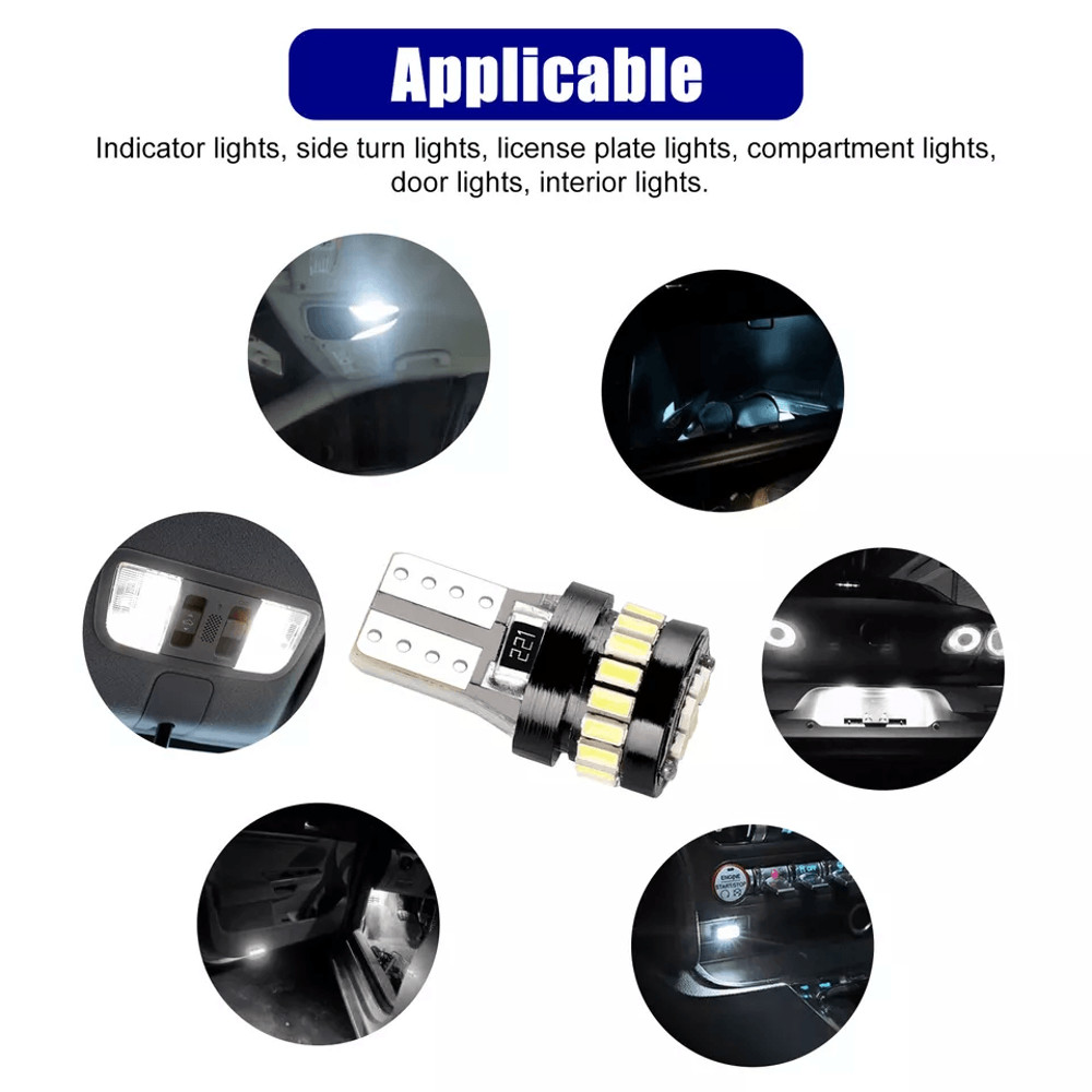 LED Interior Map Dome Lights Super White License Plate Light Bulbs For Car No Delay Long Lifespan A 5