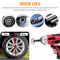 White Cotton Pad Polishing Buffing Wheel Set For Car  Motorcycle Drill Use Buffing Rims  Metal Fini 4