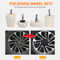 White Cotton Pad Polishing Buffing Wheel Set For Car  Motorcycle Drill Use Buffing Rims  Metal Fini 1