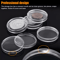 100pcs 38mm Coin Holder Capsule Storage Case For Morgan Peace Silver Dollar Transparent Plastic Coi 3