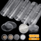 100pcs 38mm Coin Holder Capsule Storage Case For Morgan Peace Silver Dollar Transparent Plastic Coi 0
