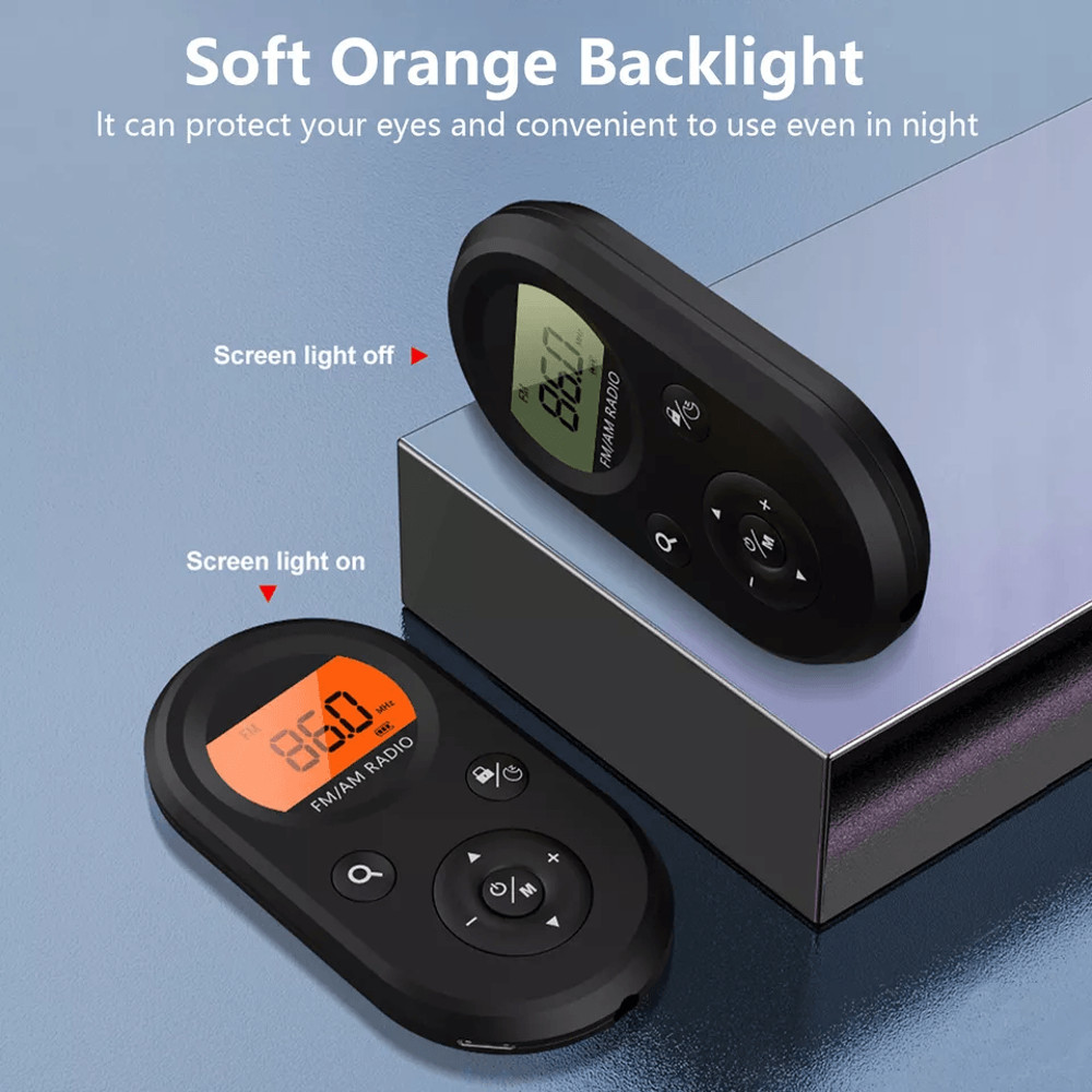 Rechargeable Portable Pocket Digital FM Radio LCD Stereo Music  News Receiver With Earphones 3