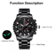 Waterproof Mens Watch Classic Stainless Steel Quartz Luminous Luxury Wristwatch For Business And Ca 1