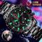 Waterproof Mens Watch Classic Stainless Steel Quartz Luminous Luxury Wristwatch For Business And Ca 0