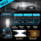 HIR2 COB LED Headlight Bulbs Kit Super White High Low Beam 6Sided Beam Fan Cooling Direct Replaceme 1