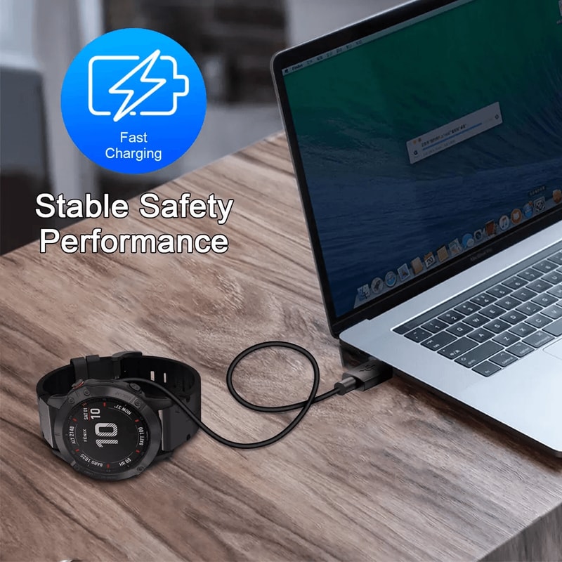 USB Charger Cable Cord For Garmin Fenix 5x Watch TPE Replacement Charging Cradle For Forerunner App 5