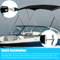 Adjustable Bimini Boat Top Straps With Stainless Steel Hooks Durable Marine Canopy TieDown Straps 1