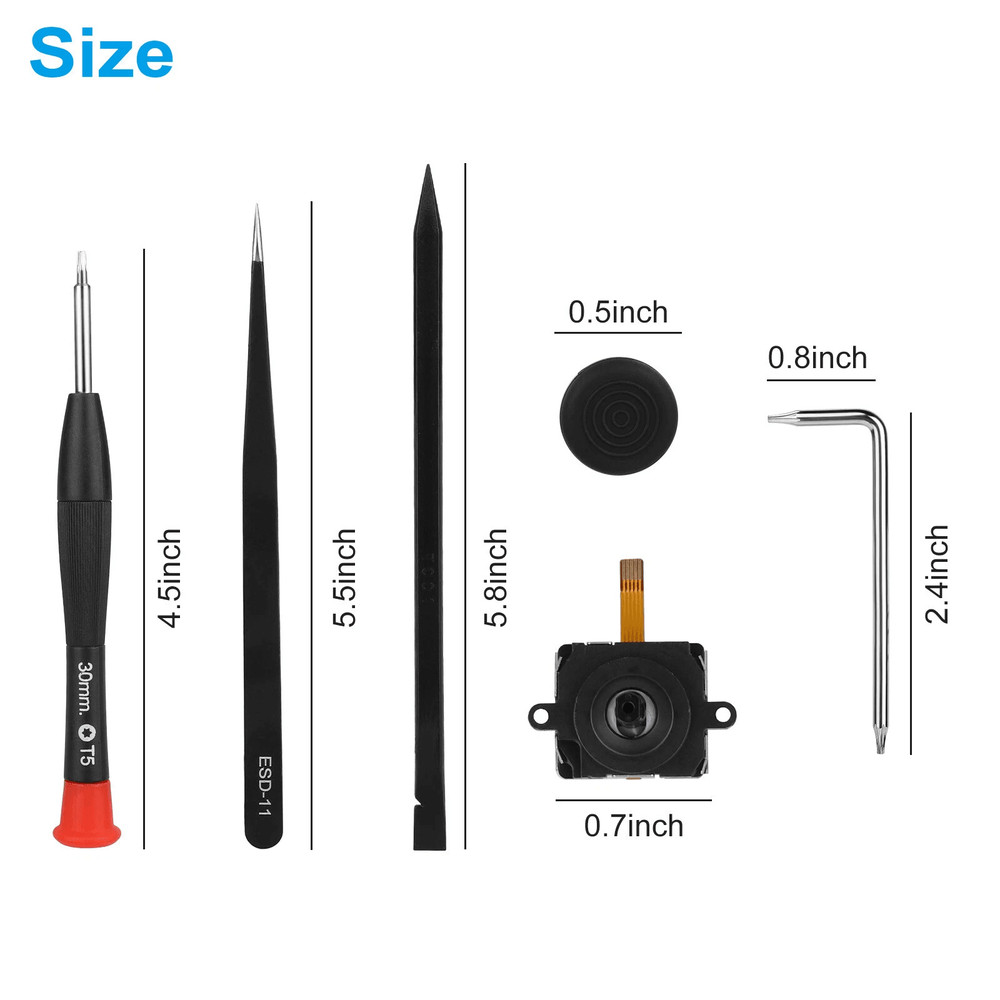 14in1 Repair Tool Kit For Oculus Quest 2 Controller 3D Analog Joystick Thumb Cap Replacement 3