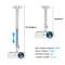 Universal 360 Swivel Mini Projector Ceiling Wall Mount Holder Adjustable Bracket For HD LCD DLP Pro 2