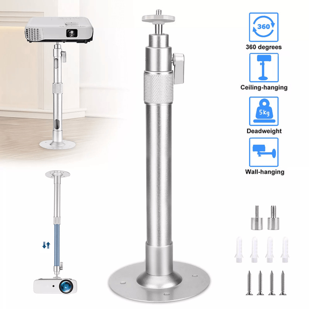 Universal 360 Swivel Mini Projector Ceiling Wall Mount Holder Adjustable Bracket For HD LCD DLP Pro 0