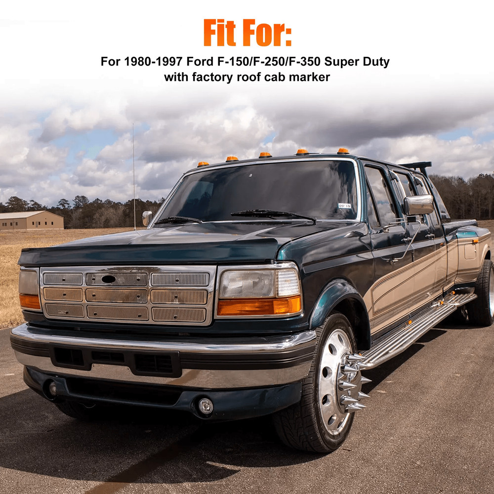 Ford Roof Top Cab Lights Amber LED Marker Lamp SMD Replacement For FSeries Pickup Trucks 3