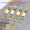 Brake Line Fittings Brass Unions Set For Tubing Inverted Flare Nuts Compatible With Double Flare B 2