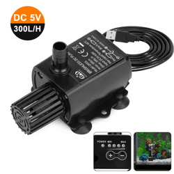 aquarium flow adjustable submersible water pump for pond fountain & hydroponics