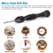 Mini Micro Hand Twist Drill Bits Set With Precision Pin Vise Rotary Tools Kit For Resin PCB Jewelry 5