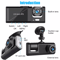 3 Lens Car DVR Dash Cam 1080P Front Inside Rear Camera Video Recorder With GSensor Night Vision And
