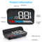 Car Head Up Display Digital Gauge With GPS Speedometer OBD2 Warning Alarm Meter 1