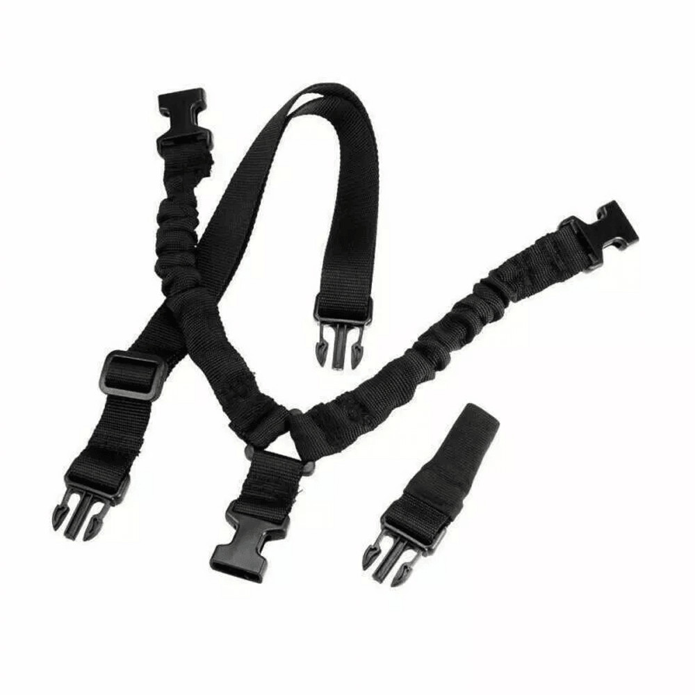 Tactical One Single Point Sling Strap Bungee Rifle Gun Sling With QD Buckle Quick Release Hunting 2