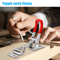 2 PCS Steel Toggle Latch Catch Adjustable Lock Clamp AntiRust Clip For Box Case Cabinet Door 100kg 2
