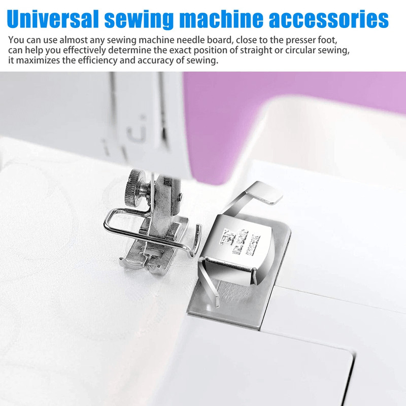 Large Magnetic Seam Guide Gauge Universal Presser Foot Sewing Machine Accessory For Straight And Cu 4