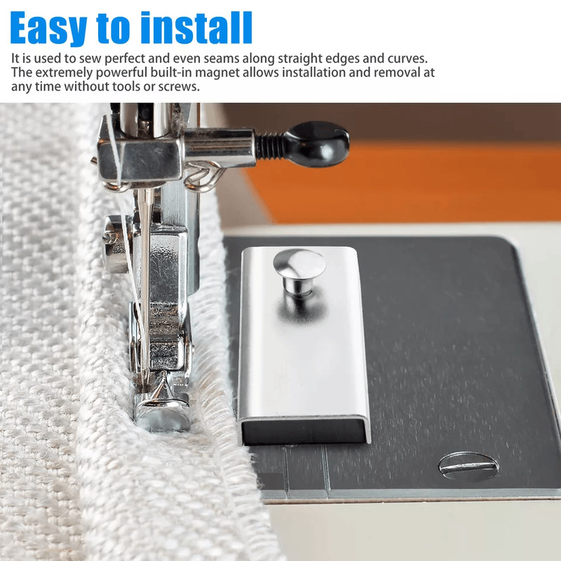 Large Magnetic Seam Guide Gauge Universal Presser Foot Sewing Machine Accessory For Straight And Cu 1