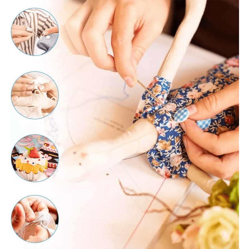 Portable Home Travel Sewing Kit With Thread Needle Scissors Thimble And Tape Measure 3