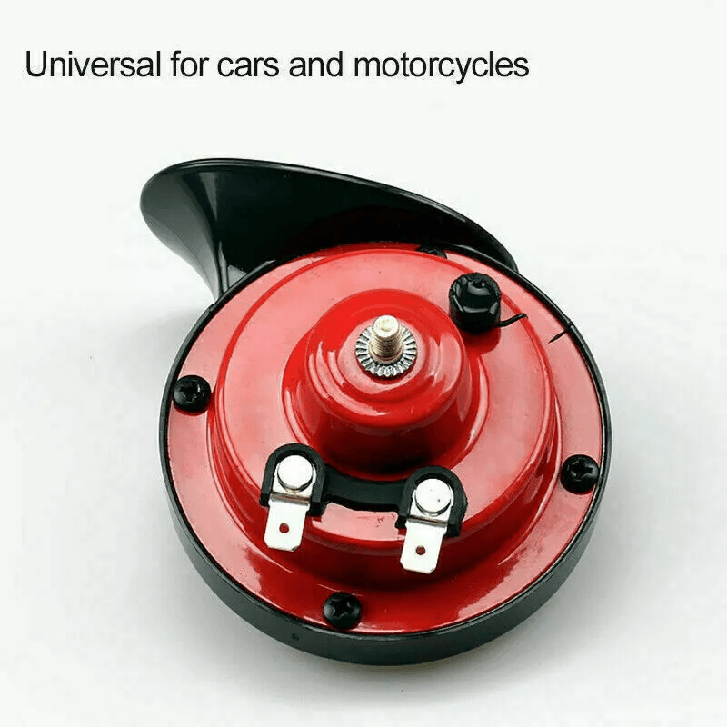 Super Loud Train Horn Waterproof For Motorcycle Car Truck Boat Compact Red Snail Horn With BuiltIn 6