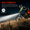 Cycling Front Rear Lamp Set USB Rechargeable LED Bike Headlight Taillight With Multiple Modes 1