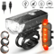 Cycling Front Rear Lamp Set USB Rechargeable LED Bike Headlight Taillight With Multiple Modes 0
