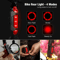 Cycling Front Rear Lamp Set USB Rechargeable LED Bike Headlight Taillight With Multiple Modes 4