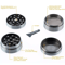 4 Piece Grinder Spice Tobacco Smoke Zinc Alloy Crusher With Leaf Design 2