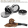 4 Piece Grinder Spice Tobacco Smoke Zinc Alloy Crusher With Leaf Design 3