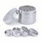 4 Piece Grinder Spice Tobacco Smoke Zinc Alloy Crusher With Leaf Design 0