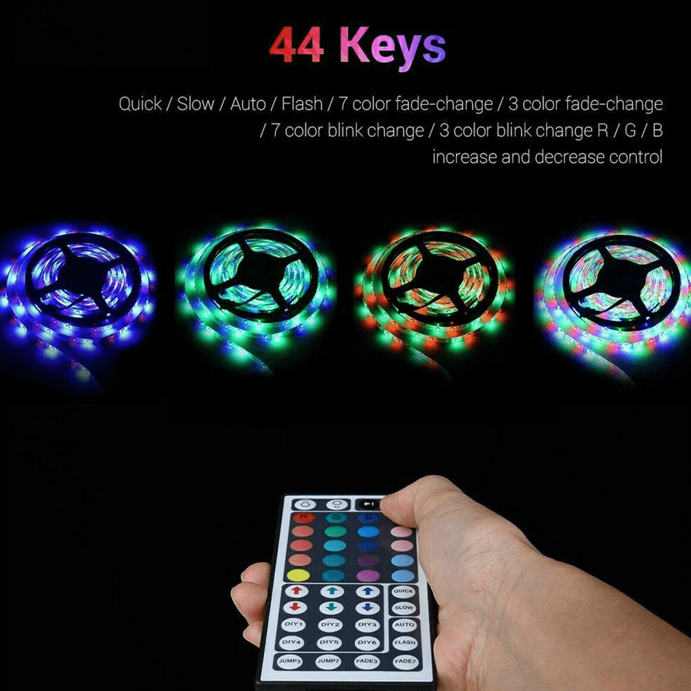RGB Waterproof LED SMD Flexible Strip Light With Remote Control For Home Decoration 4
