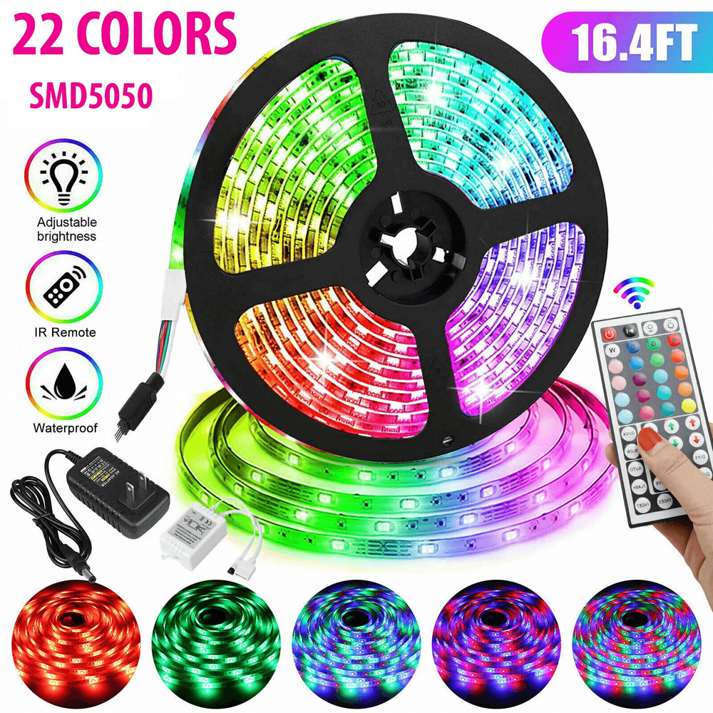 RGB Waterproof LED SMD Flexible Strip Light With Remote Control For Home Decoration 0