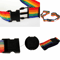 4Pack Rainbow Travel Luggage Straps Adjustable Suitcase Belts For Secure Baggage Backpack Protectio 1