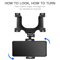 Car Phone Holder For Rearview Mirror Rotatable Adjustable Mount 4