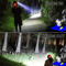 Rechargeable LED Headlamp Zoomable Waterproof Headlight 25000 Lumens USB Charging 7