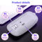 Ultra Slim Wireless Optical Mouse USB Rechargeable Silent Click RGB Cordless Mice For PC Laptop Mac 6