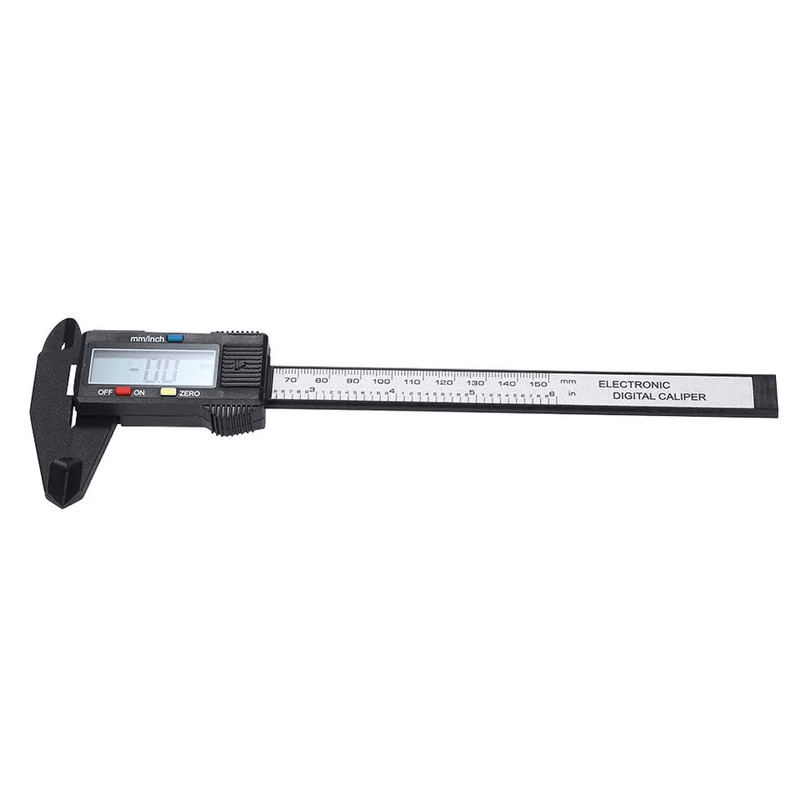 Digital Vernier Caliper Carbon Fiber Electronic Micrometer Gauge LCD Display 2