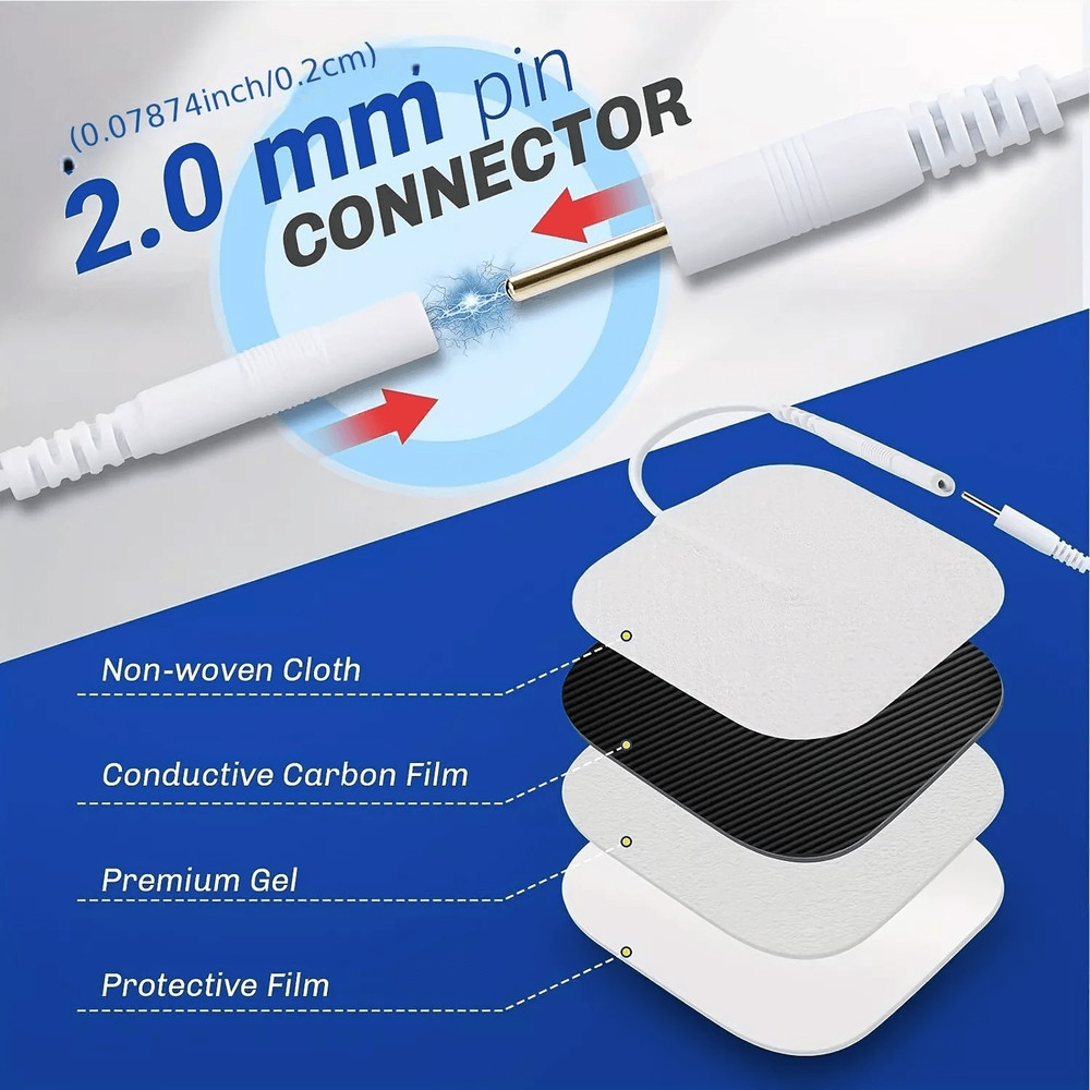 Reusable Multistick Gel Electrode Pads For EMS Units Muscle Stimulator Replacement 3