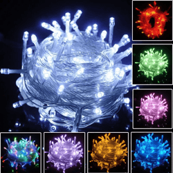 xmas led fairy string lights, waterproof christmas tree lights for indoor & outdoor home decor