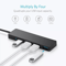 USB 30 Hub 4Port Adapter Charger Ultra Slim SuperSpeed Data Splitter For Laptop PC Desktop Plug Hig 1