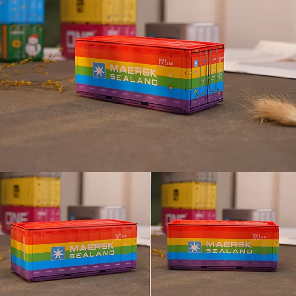 Compact Iron Storage Container – Creative Desktop Organizer for Office Supplies & Stationery