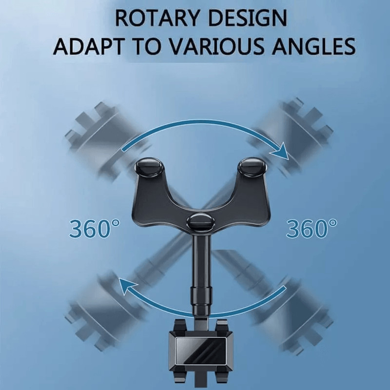 Car Phone Holder Rearview Mirror Mount Rotatable Retractable Universal GPS Holder For Cars Adjusta 2