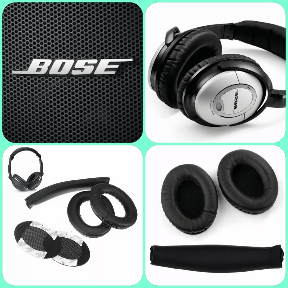 Headband Replacement Ear Pads For BOSE Quiet Comfort Durable Leather Foam Cushions Easy Installati 0