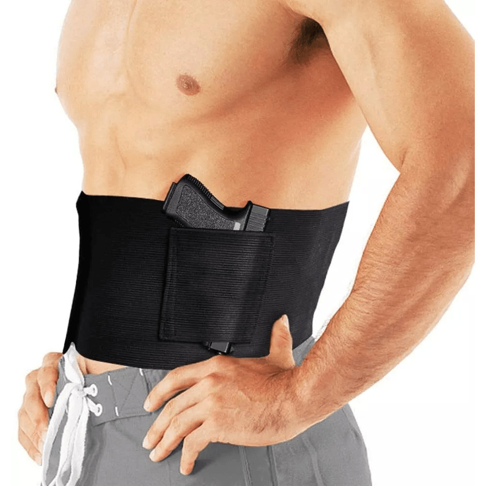 Belly Band Holster Tactical Concealed Hand Gun Carry Waist Pistol Belt 0