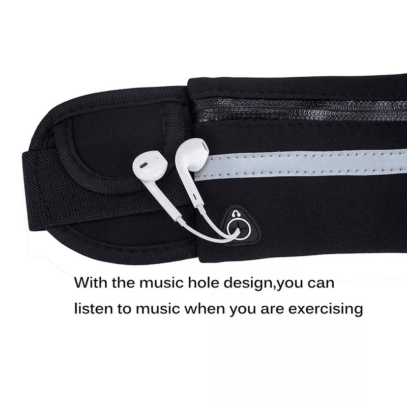 Waterproof Runner Waist Bum Bag Jogging Belt Zip Fanny Pack For Sports  Travel 2