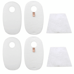 deluxe pro vacuum foam felt filter set compatible with shark rocket, washable reusable filters kit