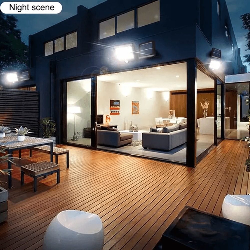 LED Solar Street Light Outdoor Wall Security Flood Lamp With Motion Sensor COB Waterproof Light For 9